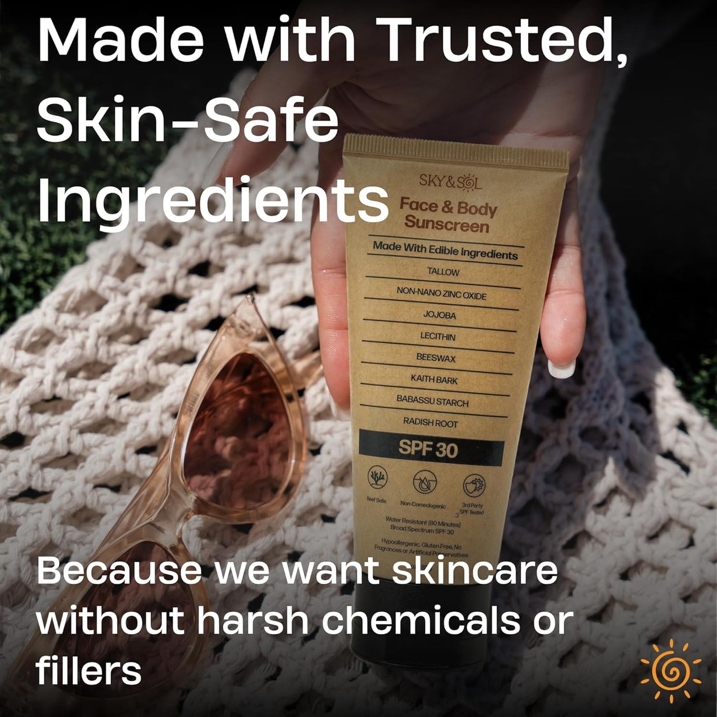 Sky and Sol Natural Mineral Sunscreen SPF 30